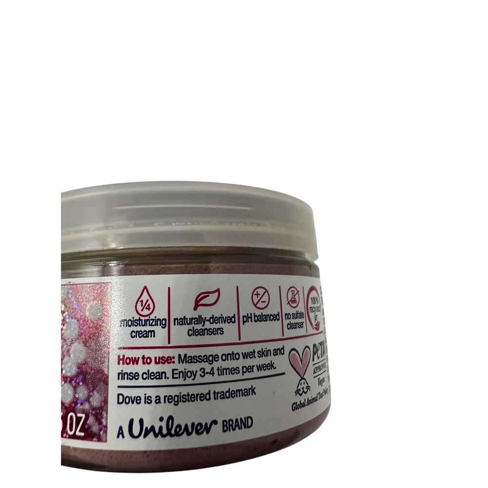 Dove Frosted Cranberry Body Scrub Limited Edition Set‎ of 2 New - Picture 5 of 5